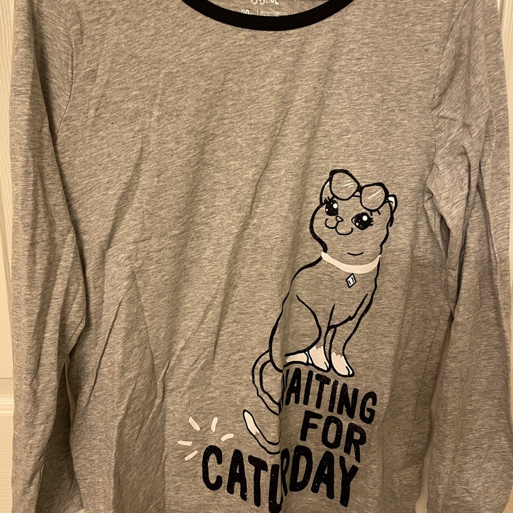 Justice long sleeved gray shirt size 20 plus